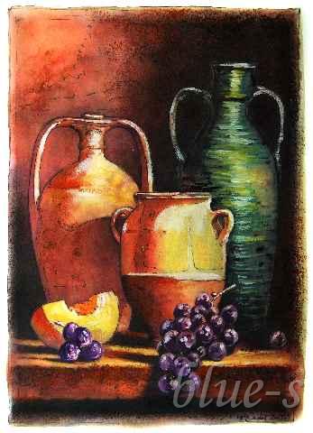 Butelki i owoce — Eliza Dudek-Wójcicka