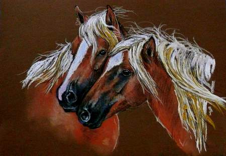 Portret dwóch koni — S.Tłenda