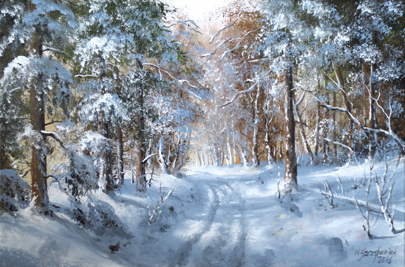 Zima w lesie — Marek Szczepaniak