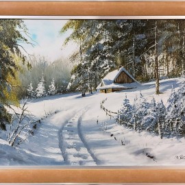 Marek Szczepaniak &mdash; Stary domek w zimowym lesie