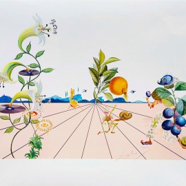 Salvador Dalí &mdash; Pamplemousse Érotique z cyklu Flordali - Les Fruits 