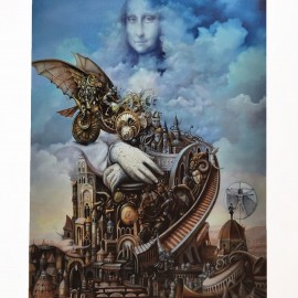 Tomasz Sętowski &mdash; Cztery oblicza Leonarda (1/30, E/A)(arkusz: 70 x 100 cm)