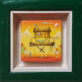 Oleg Litvinenko &mdash; Bajkowe miasteczko (rama: 18 x 18 cm)