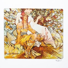 Alfons Mucha &mdash; Chocolat Mexicain (edycja 43/100)(arkusz: 50x70 cm)
