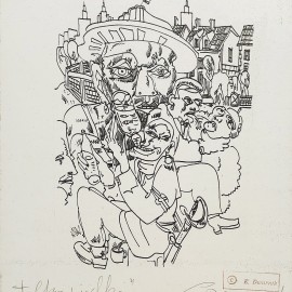 Edward Dwurnik &mdash; Tylko Wódka, cykl robotnicy '65 (ed. 21/21)