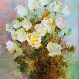 Roman Semesyuk &mdash; Bukiet białych róż