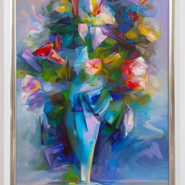 Zdzisław Constantin Majrowski-Meyro &mdash; Abstrakcyjny bukiet (rama: 114 cm x 84 cm)