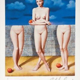 Rafał Olbiński &mdash; Jedna i trzy kobiety II (II/XX) (ark.: 20 x 30 cm)