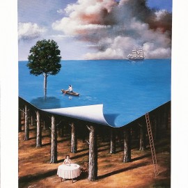 Rafał Olbiński &mdash; Rekonstrukcja snu (I/XX) (ark.: 20 x 30 cm)