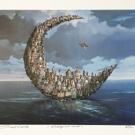 Tomasz Sętowski &mdash; Księżycowe miasto (3/50)(arkusz: 70 x 50 cm)