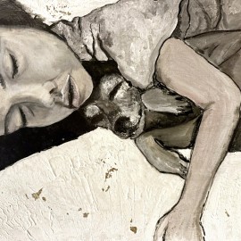 Karolina Kostrzewska &mdash; Śpiący (akryl/żywica)