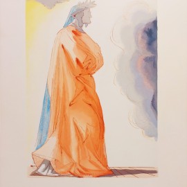 Salvador Dalí &mdash; Dante, z serii Boska Komedia (Raj: Pieśń 1)