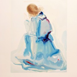 Salvador Dalí &mdash; Anioł Pierwszego Nieba, z serii Boska Komedia (Raj: Pieśń 2) 