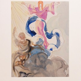 Salvador Dalí &mdash; Piccarda Donati,  z serii Boska Komedia (Raj: Pieśń 3)