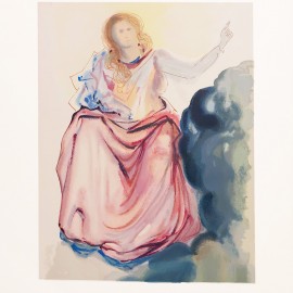 Salvador Dalí &mdash; Beatrycze rozwiewa wątpliwości Dantego, z serii Boska Komedia 