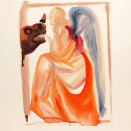 Salvador Dalí &mdash; Kościół i Imperium, z serii Boska Komedia (Raj: Pieśń 6)