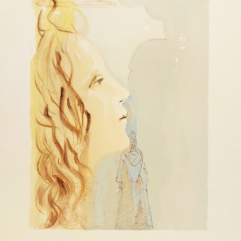 Salvador Dalí &mdash; Największe piękno Beatrycze, Boska Komedia| Raj: Pieśń 8