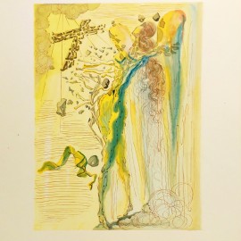 Salvador Dalí &mdash; Widzenie Prapradziadka, Boska Komedia (Raj: Pieśń 15)