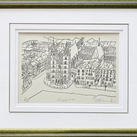 Edward Dwurnik &mdash;  Kraków Kościół Mariacki (A/A) (sygn. przez autora)