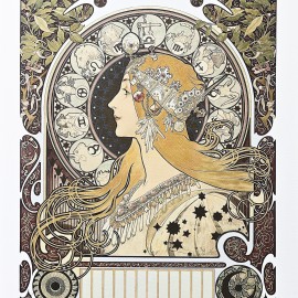 Alfons Mucha &mdash; Zodiak (La Plume) (ed. 15/100)(ark.: 50 x 70 cm)
