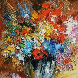 Małgorzata Stefaniak  &mdash; Kwiaty polne w wazonie