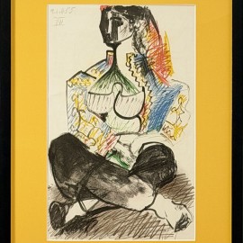 Pablo Picasso &mdash; Odaliska II, z cyklu „Carnet de la Californie”