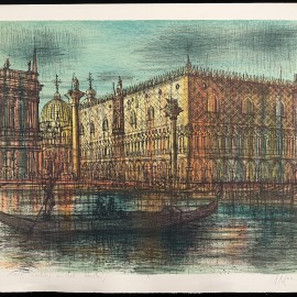Jean Carzou  &mdash; Venise: vue sur la Palais des Doges 