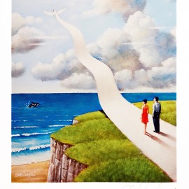 Rafał Olbiński &mdash; Niebiańskie pasmo (I/XX)(ark. 20 x 30 cm)