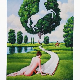 Rafał Olbiński &mdash; Rok Konia (I/XX) (ark. 20 x 30 cm)