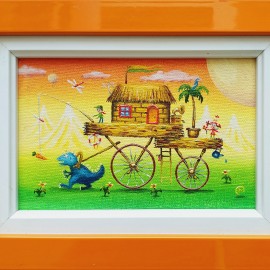 Oleg Litvinenko &mdash; Bajkowa historia II (rama: 20 x 15 cm)