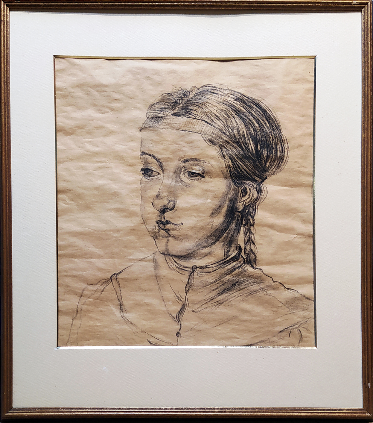 Portret (2) (w ramie 58 x 65 cm) &mdash;  Magda Burzyńska-Bartczak