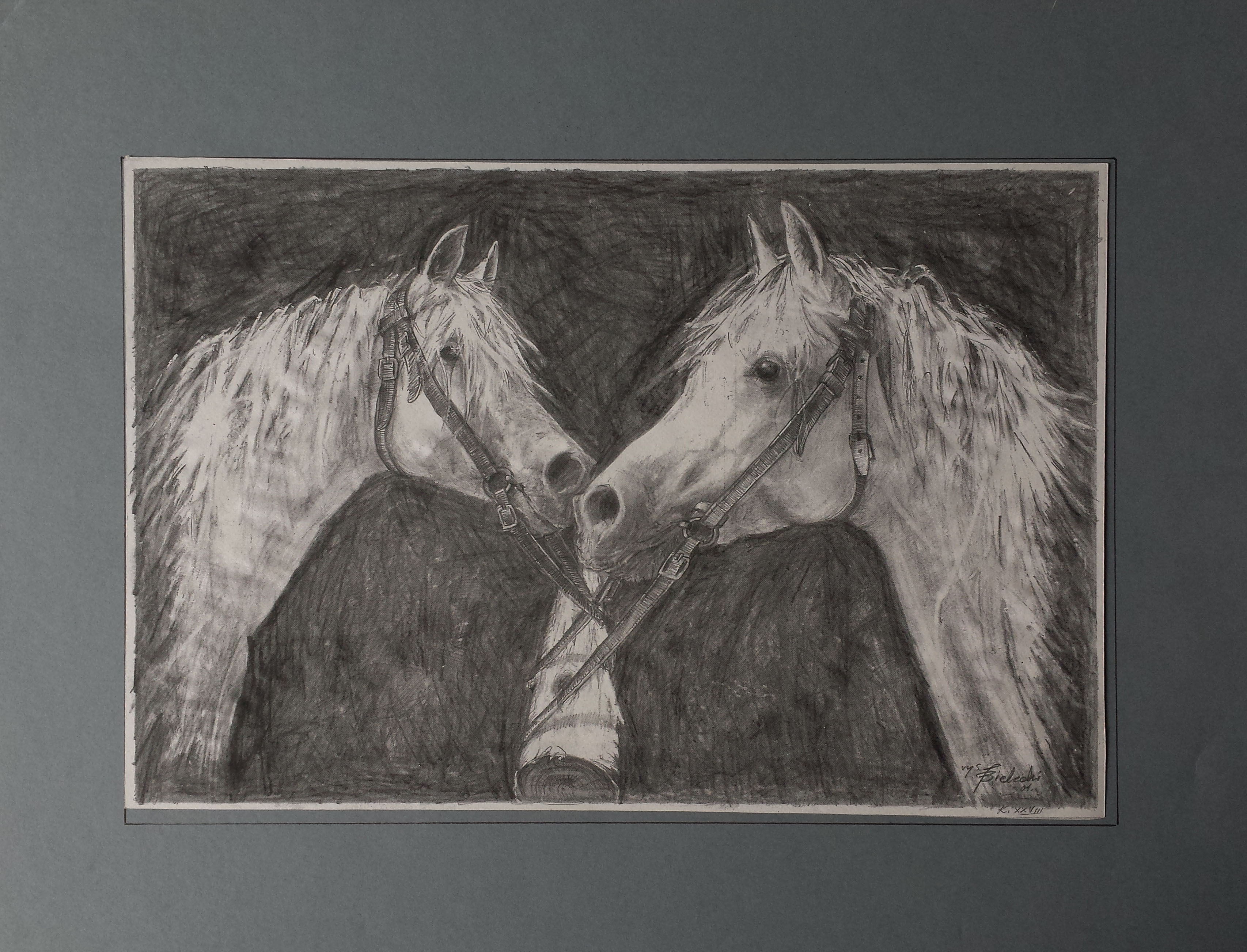 Para koni — Artysta nieznany