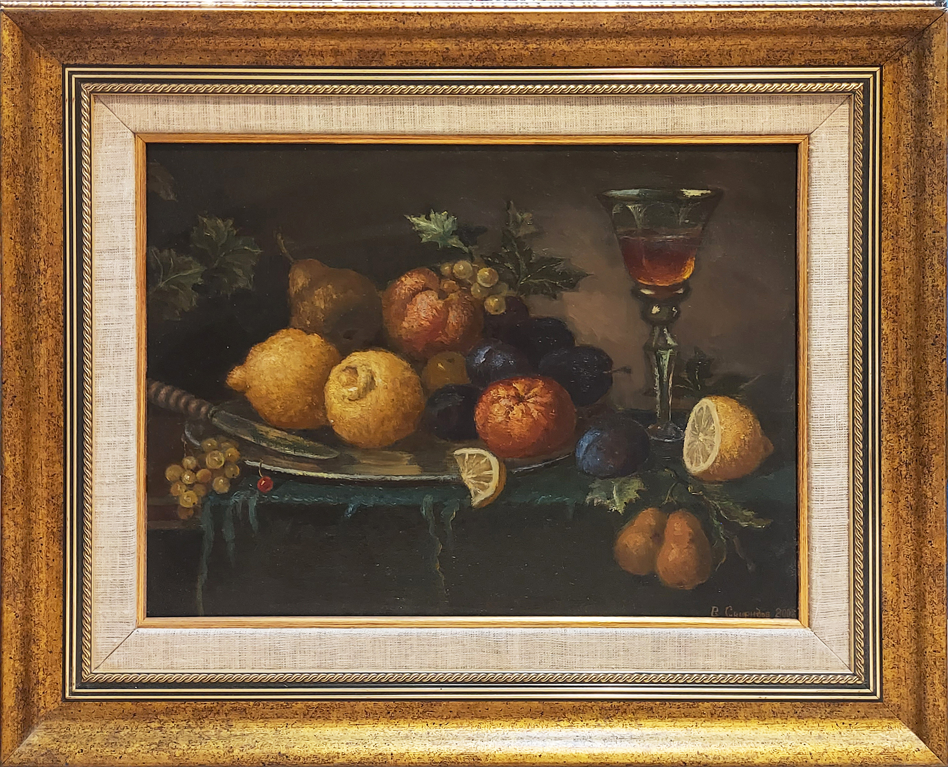 Martwa natura z owocami i winem II &mdash; Swiridov W. D.