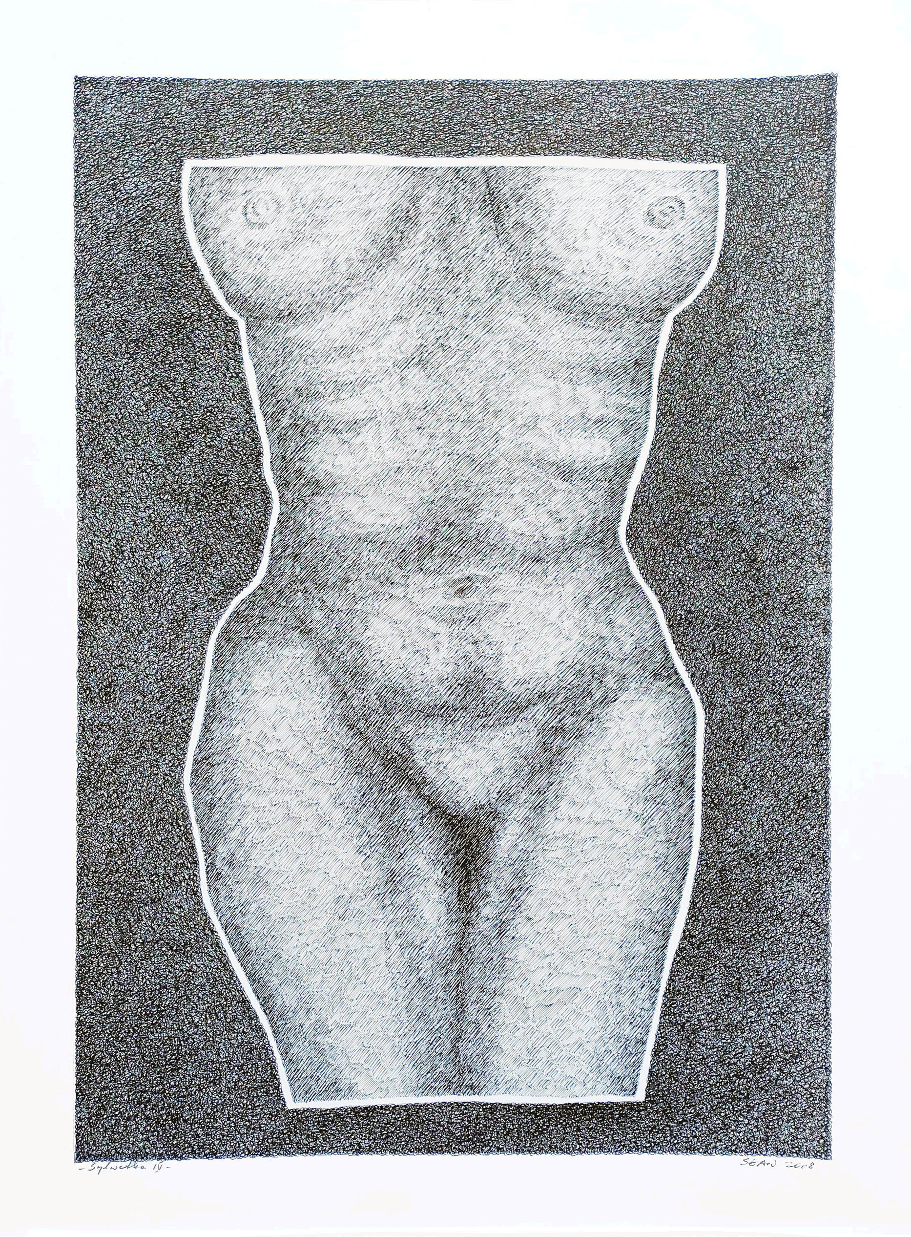 Sylwetka IV (arkusz: 60 x 80 cm) &mdash; Stefan Sławiński