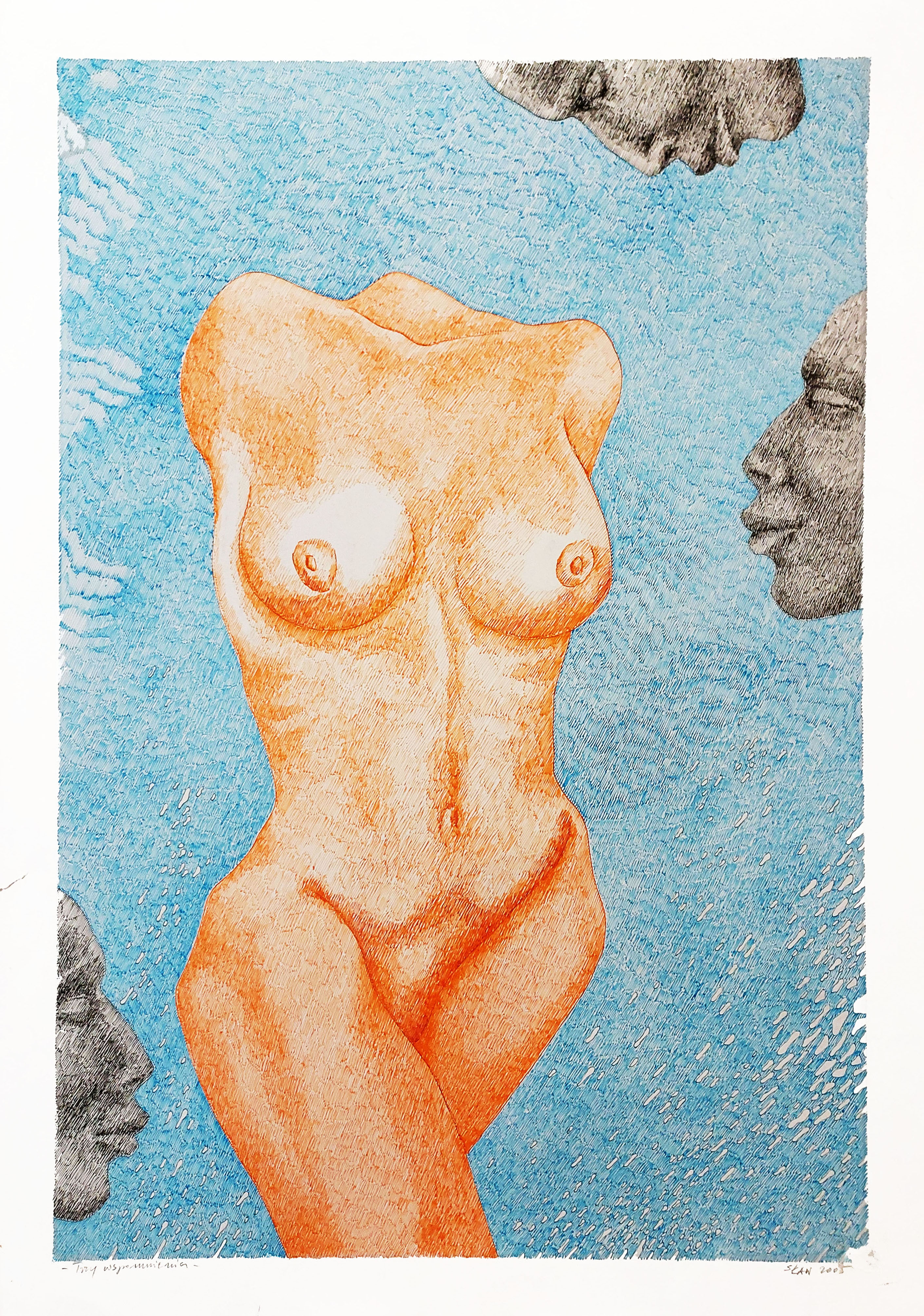 Trzy wspomnienia (arkusz: 61 cm x 86 cm) &mdash; Stefan Sławiński