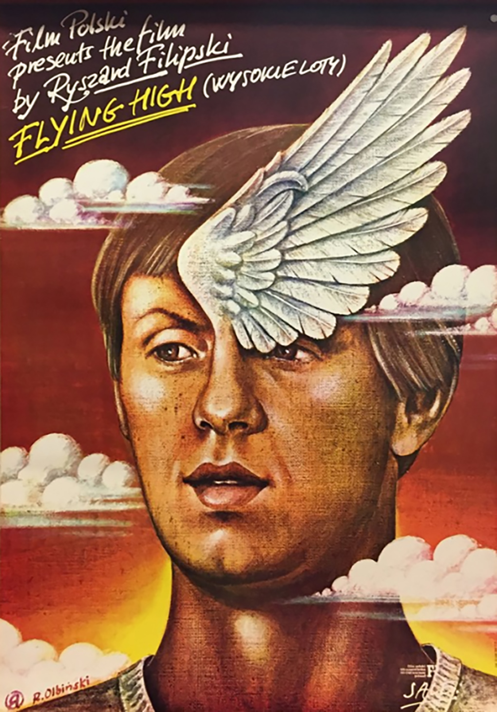 Flying High/Wysokie loty ( Plakat filmowy / Nakład 1000 szt.) &mdash; Rafał Olbiński