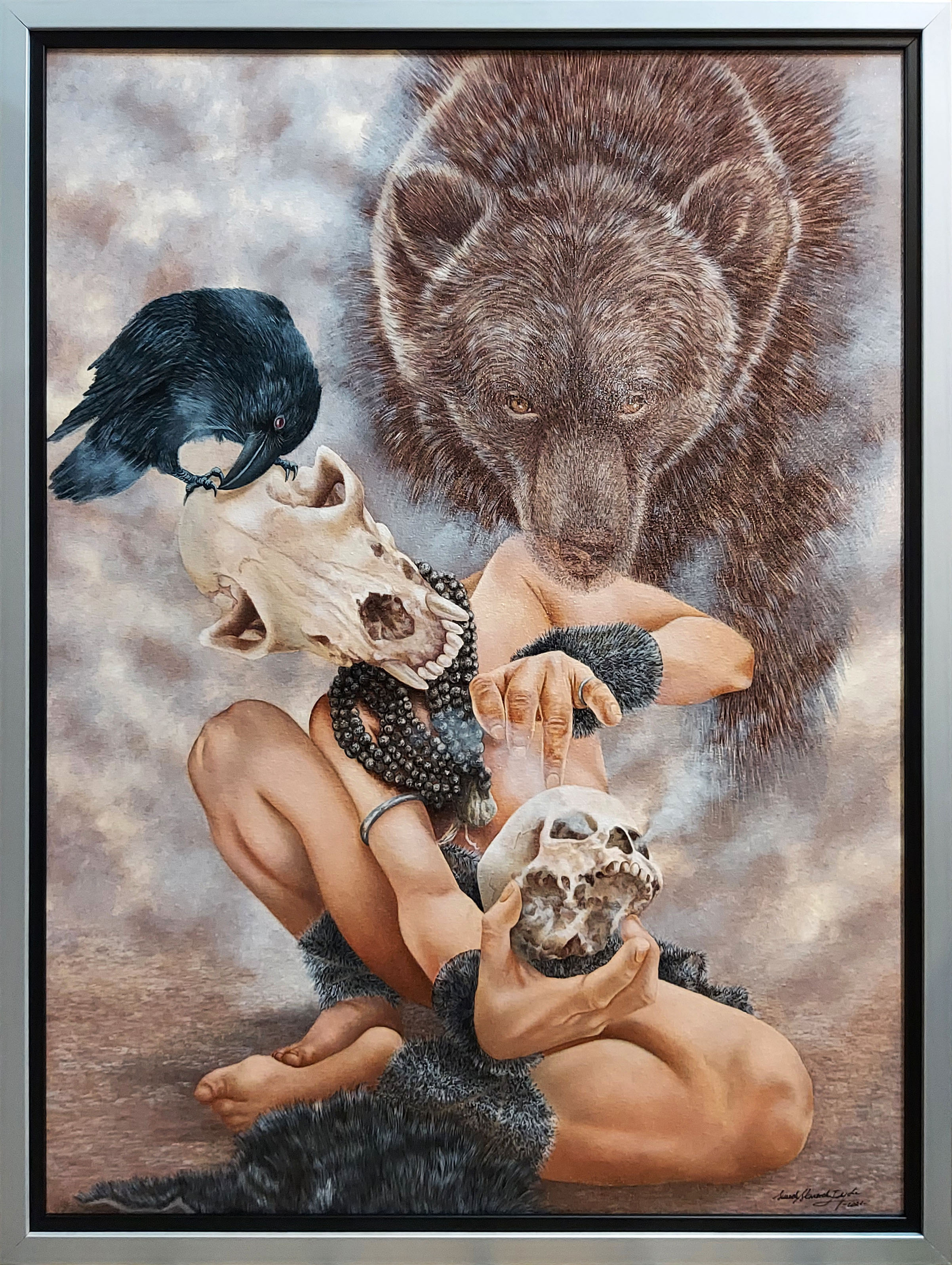 Opowieść szeptuna (w ramie 65 x 85 cm) &mdash; Edyta Skwarek Suszek