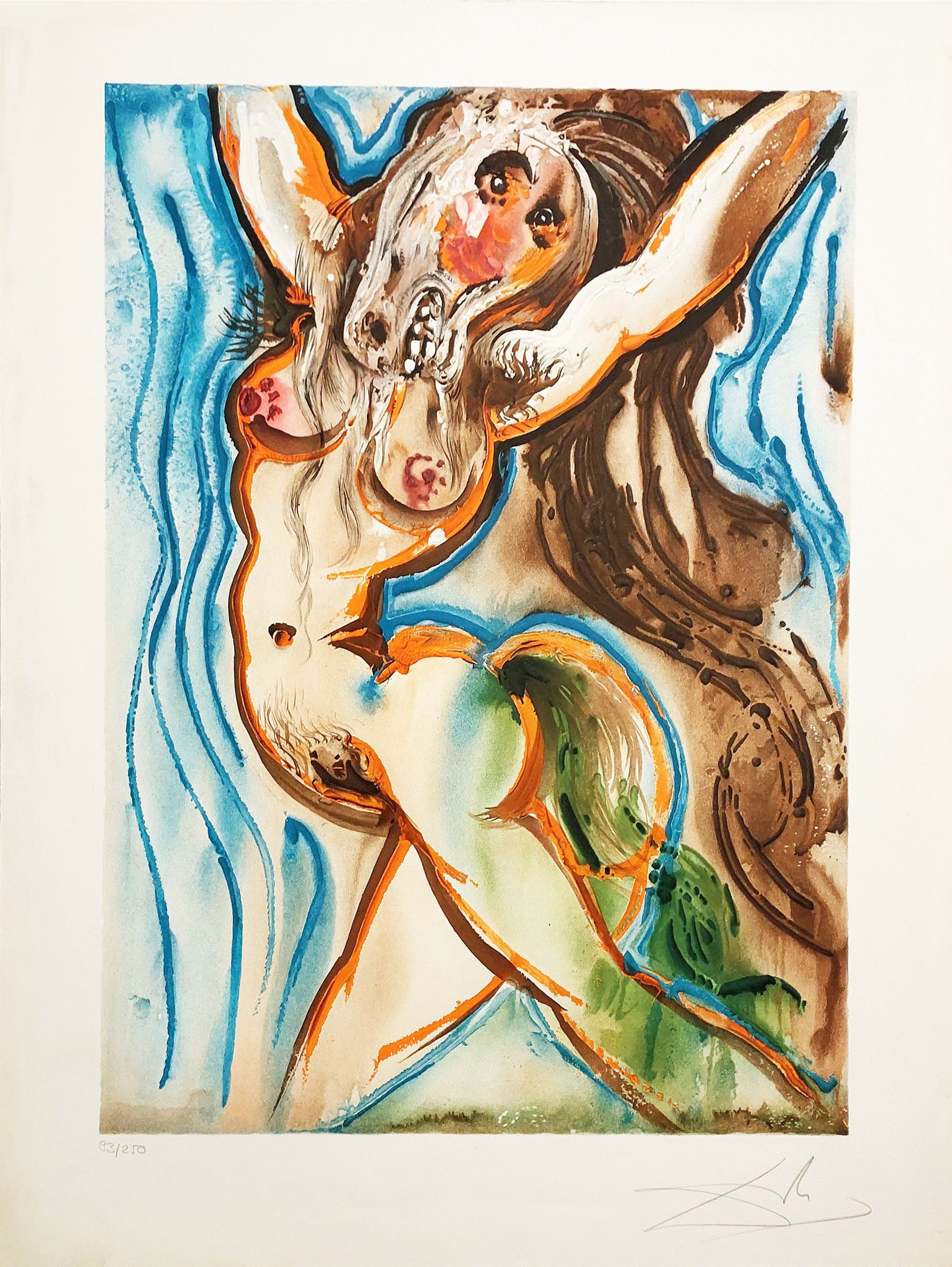La femme cheval (sygnowana)(edycja 93/250)(arkusz 50x65cm) &mdash; Salvador Dalí