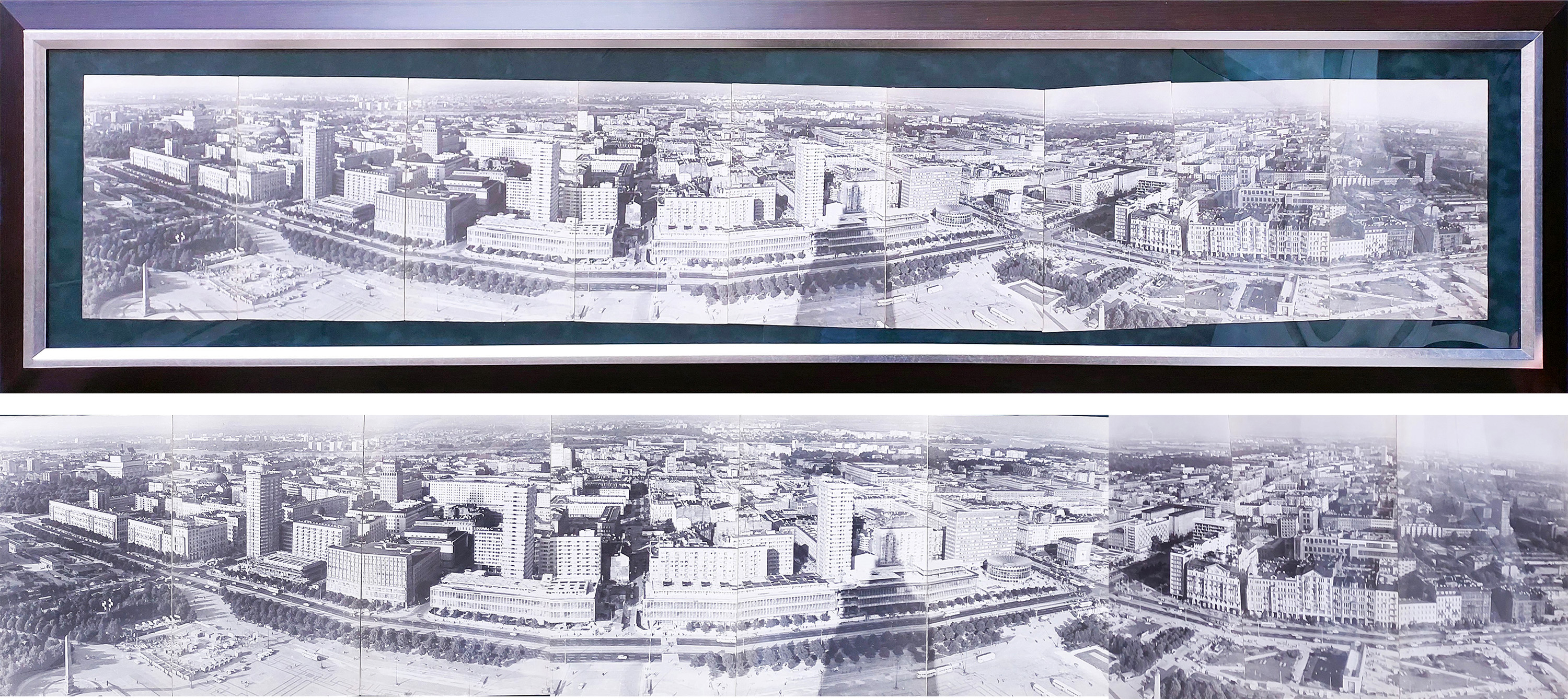Panorama Warszawy ( w ramie 208 cm x 53 cm) — Kazimierz Zalewski