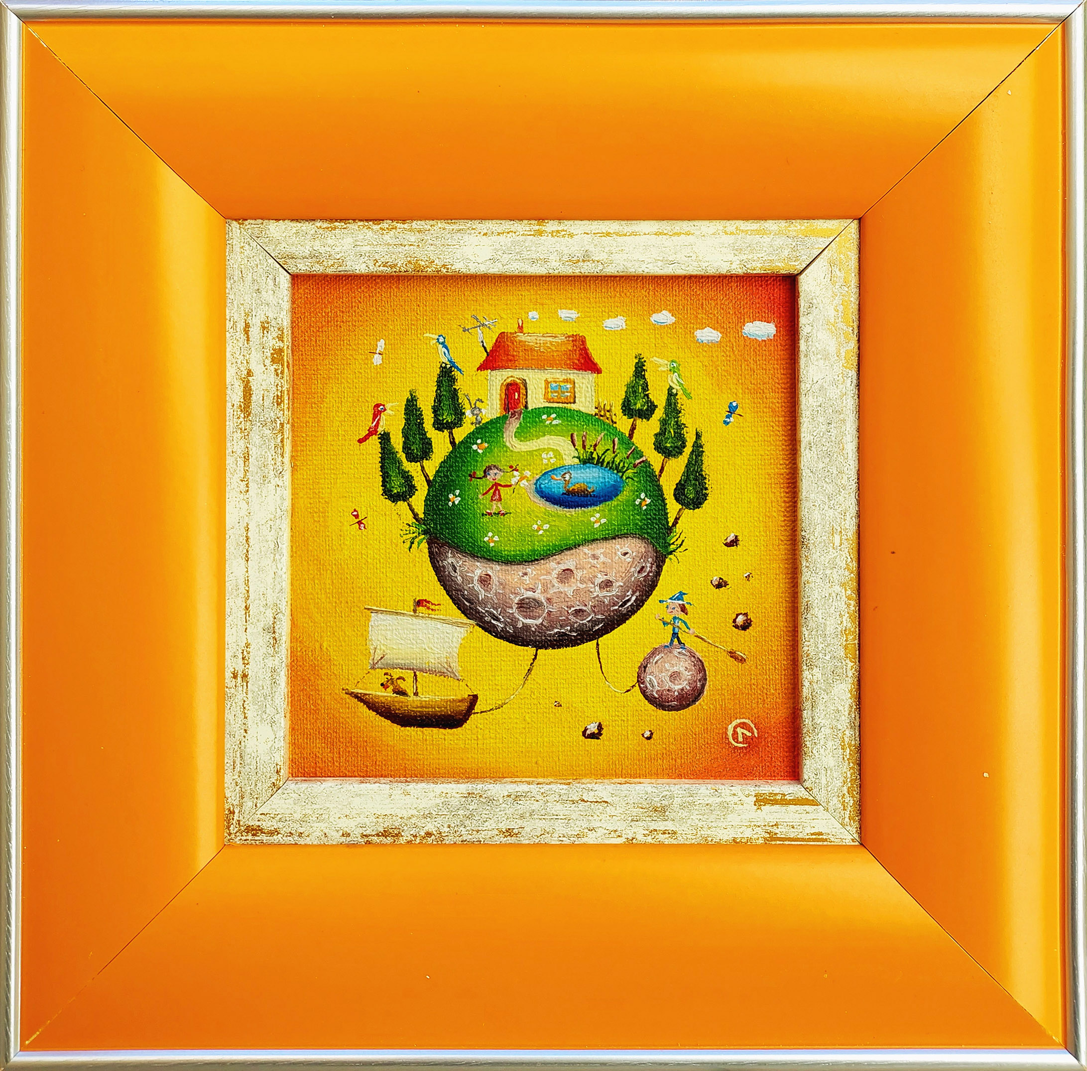 Podróż tysiąca parsek (w ramie 20 x 20 cm) &mdash; Oleg Litvinenko