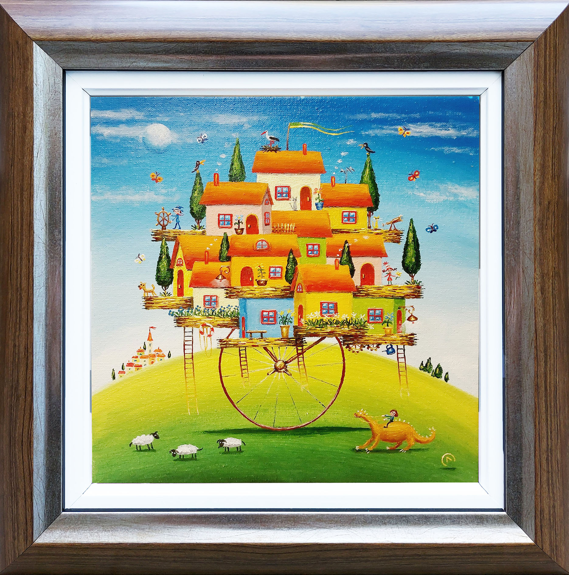 Bajkowe miasteczko pod błękitnym niebem &mdash; Oleg Litvinenko