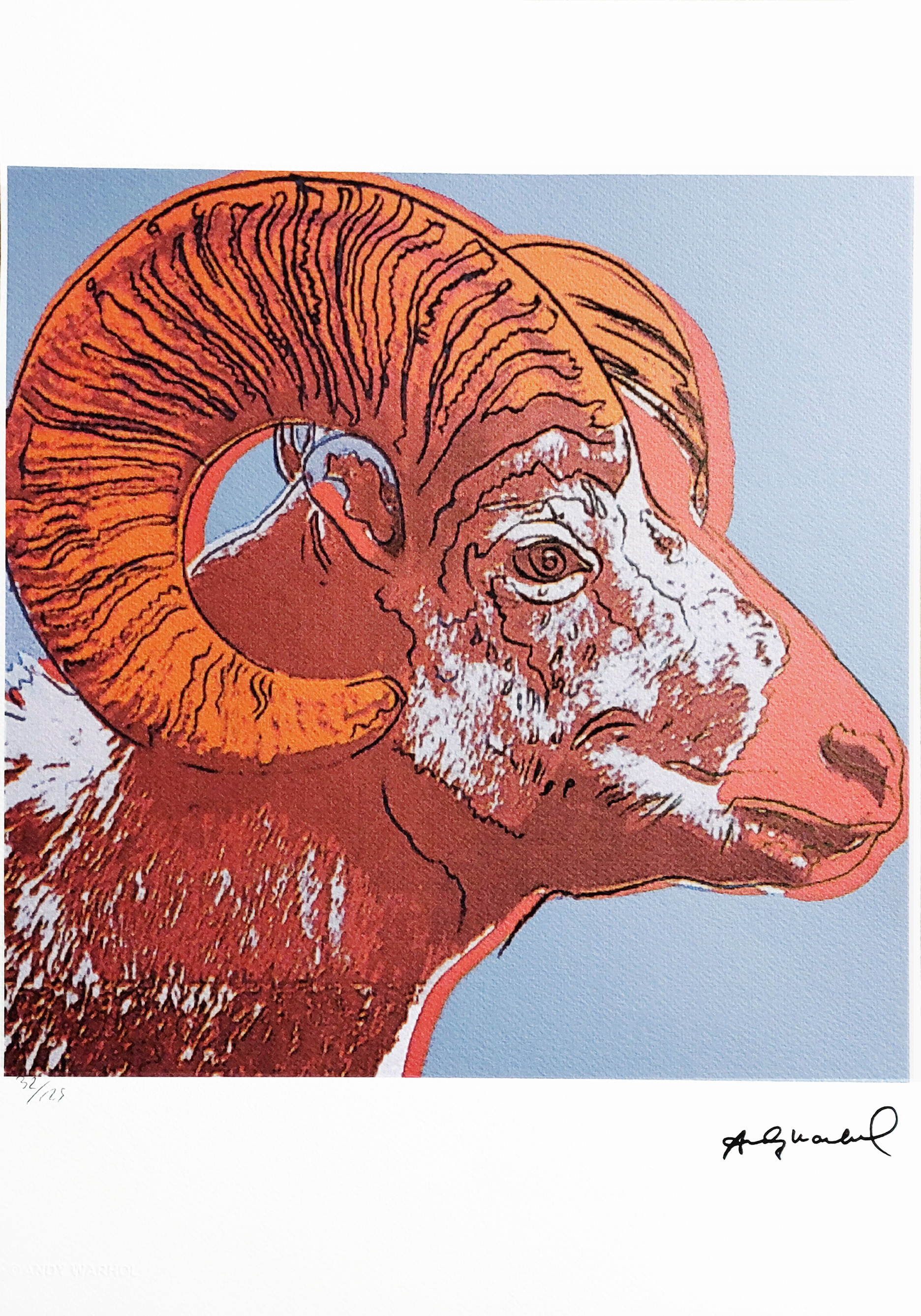 Bighorn Ram (edycja 32/125)(arkusz: 35 x 50 cm) &mdash; Andy Warhol