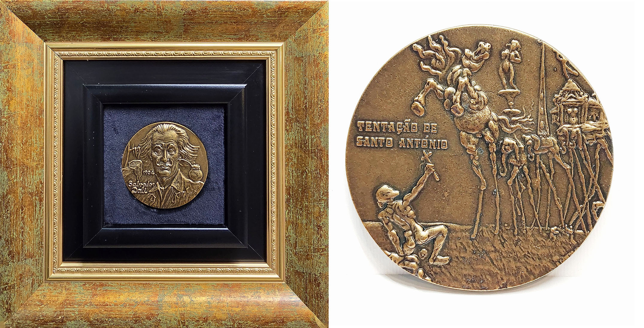 Medal, Portret Salvadora Dalí | Kuszenie św. Antoniego &mdash; Salvador Dalí