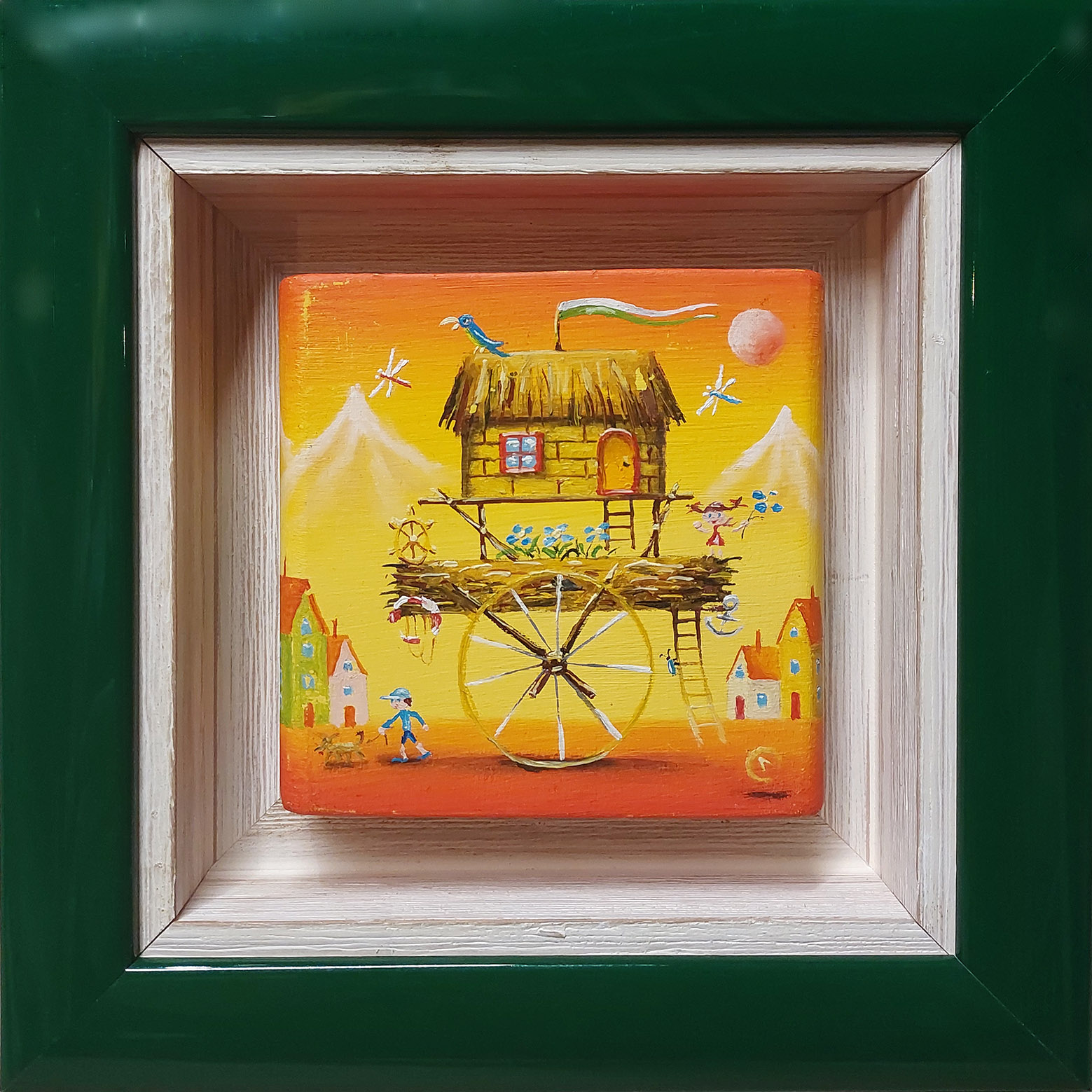 Bajkowe miasteczko (rama: 18 x 18 cm) &mdash; Oleg Litvinenko