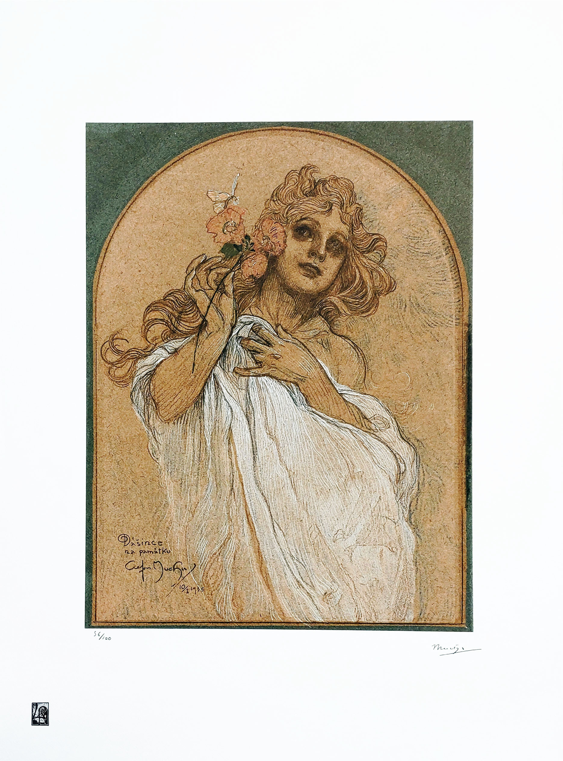 Allegory of Spring (ed.56/100)(arkusz: 50 x 70 cm) &mdash; Alfons Mucha