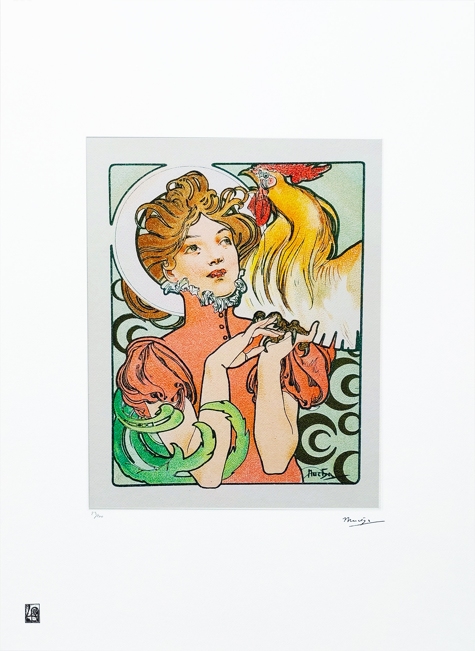 Cocorico (ed.23/100)(arkusz: 50x70 cm) &mdash; Alfons Mucha