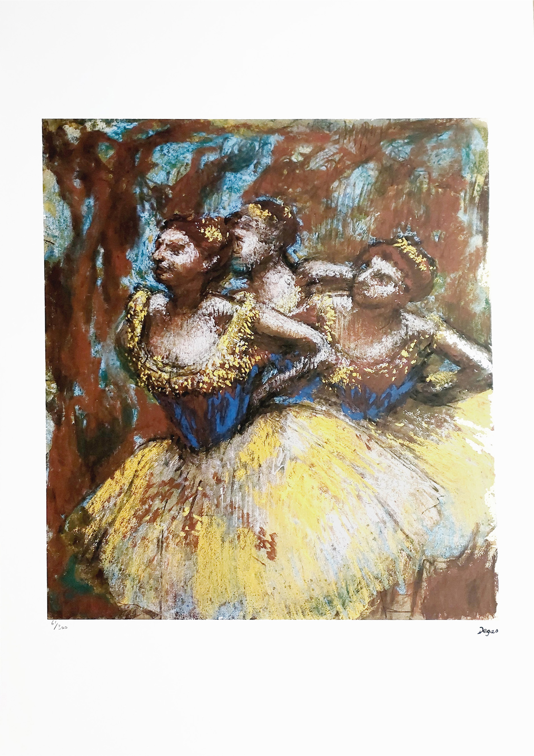 Three Dancers (edycja 61/300)(arkusz: 50 x 70 cm) &mdash; Edgar Degas