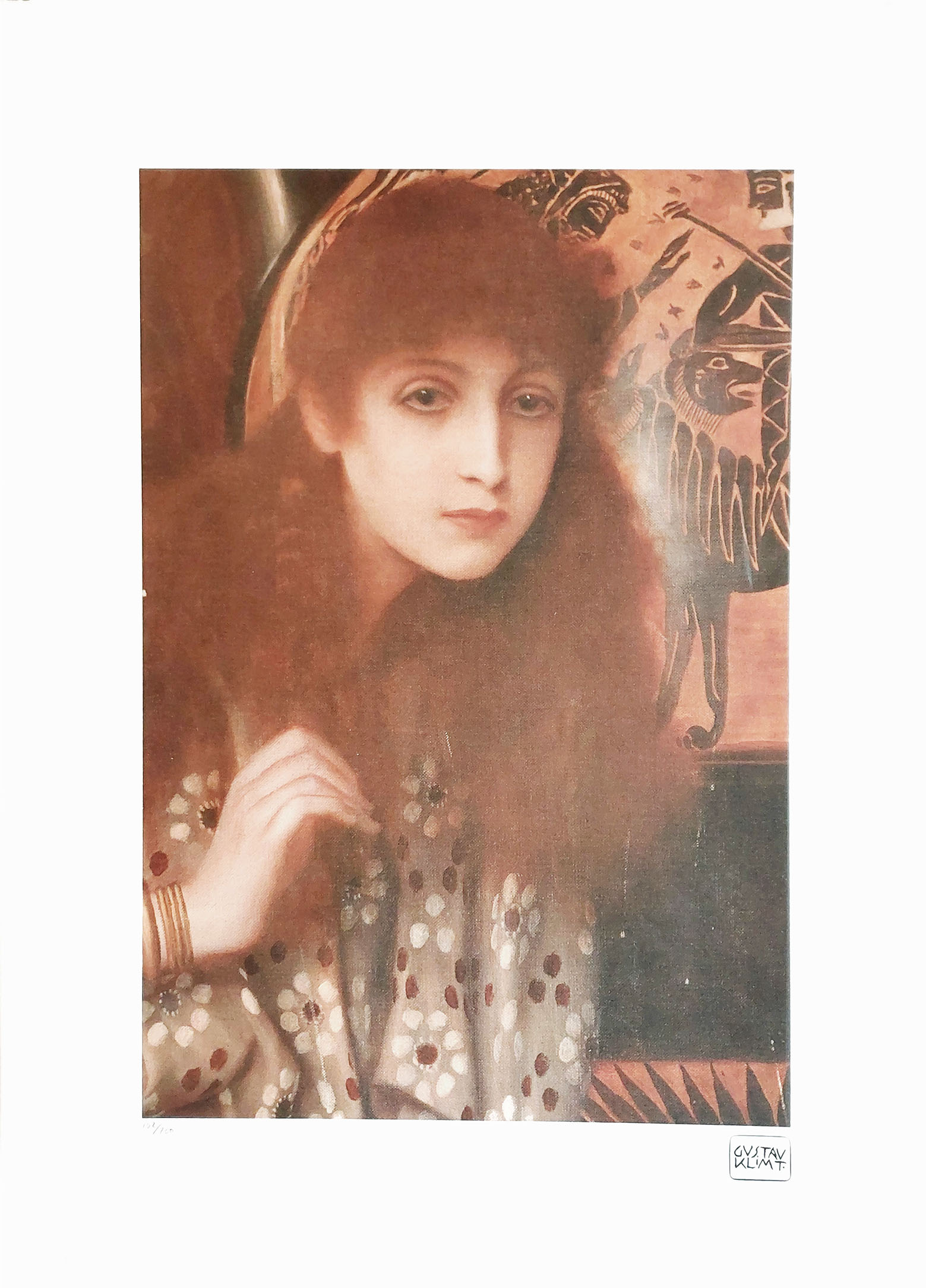 Mädchen von Tanagra (Dziewczyna z Tanagry)(ed.102/200)(50x70cm) &mdash; Gustav Klimt