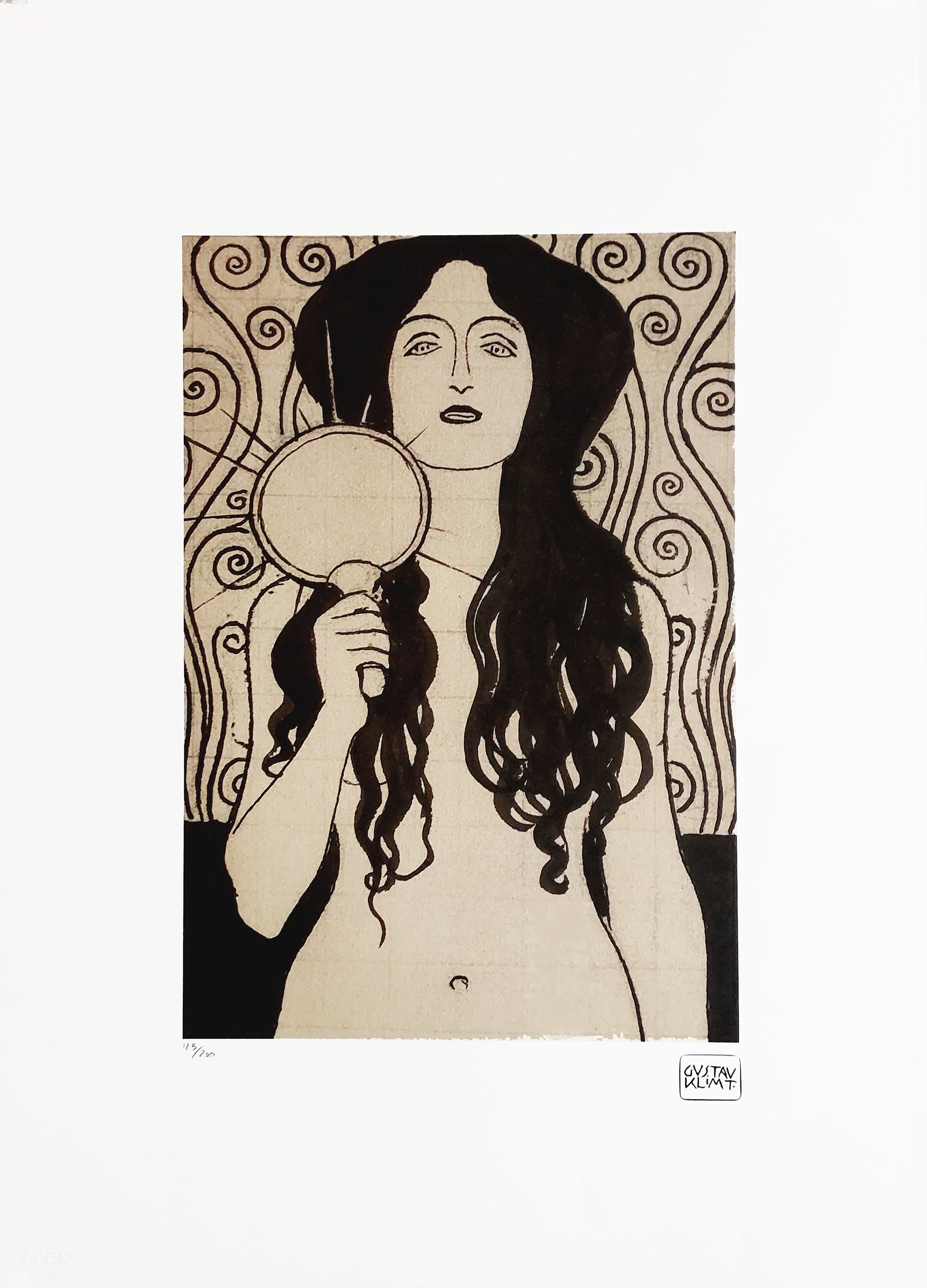 Nuda Veritas (drawing) (ed.129/200)(50x70cm) &mdash; Gustav Klimt