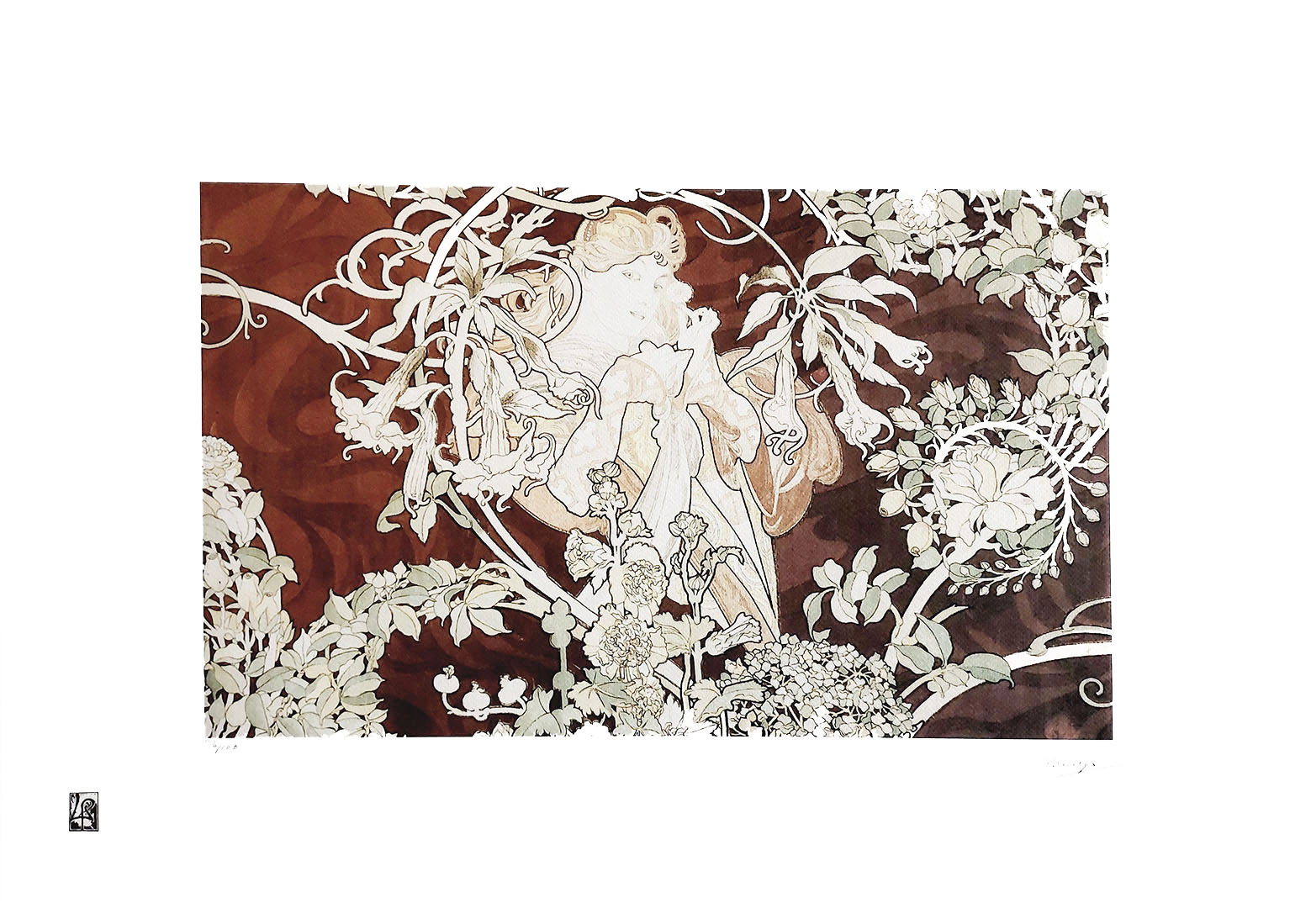 Woman with a Daisy (Kobieta ze stokrotką) (ed. 36/100) &mdash; Alfons Mucha